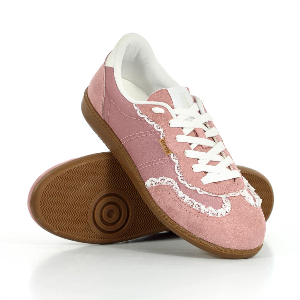 Tênis Anacapri A'25 Detalhe Renda Rosa - Feminino