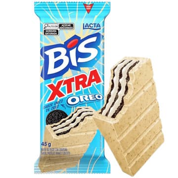 Bis Chocolate wafer branco Oreo Xtra Lacta 45g
