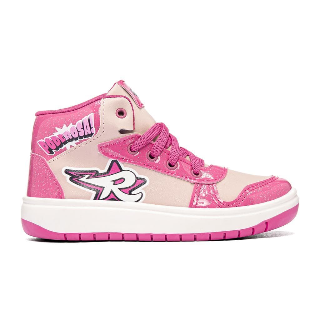 Tênis Infantil Feminino Emilly Vick Dos Rosa DDR03E Cano Médio Rosa Pink 28 ao 35
