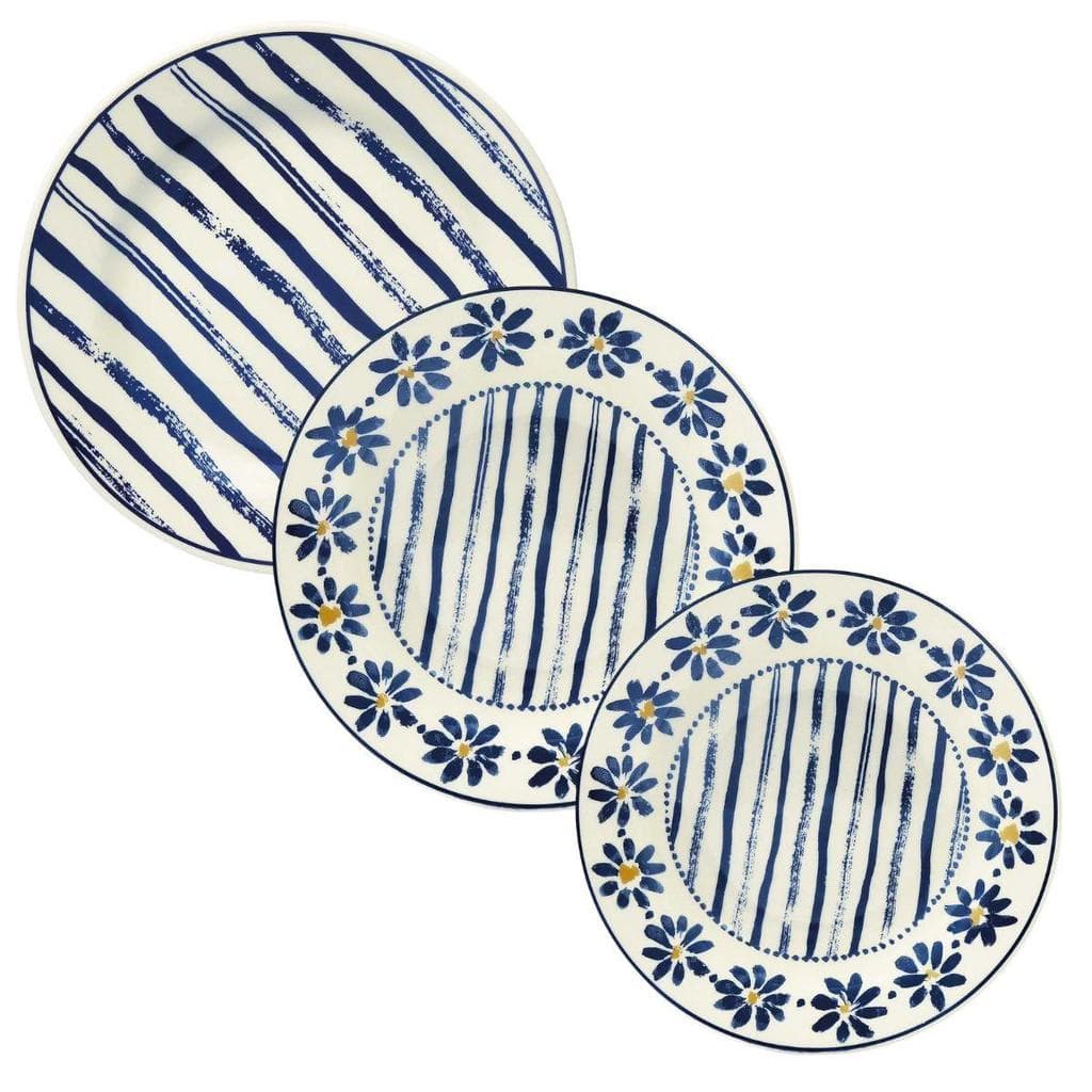 Aparelho de Jantar e Lanche 12pçs Donna Margaridas