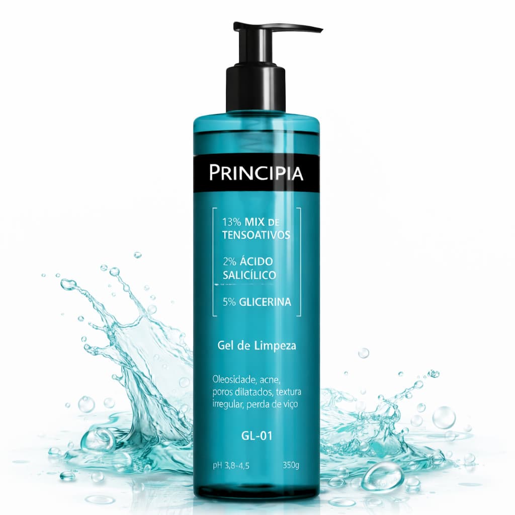 Gel De Limpeza Poros Dilatados Principia Gl-01 Salicilico 350ml Oleosa Todo Tipo De Pele Dia/noite