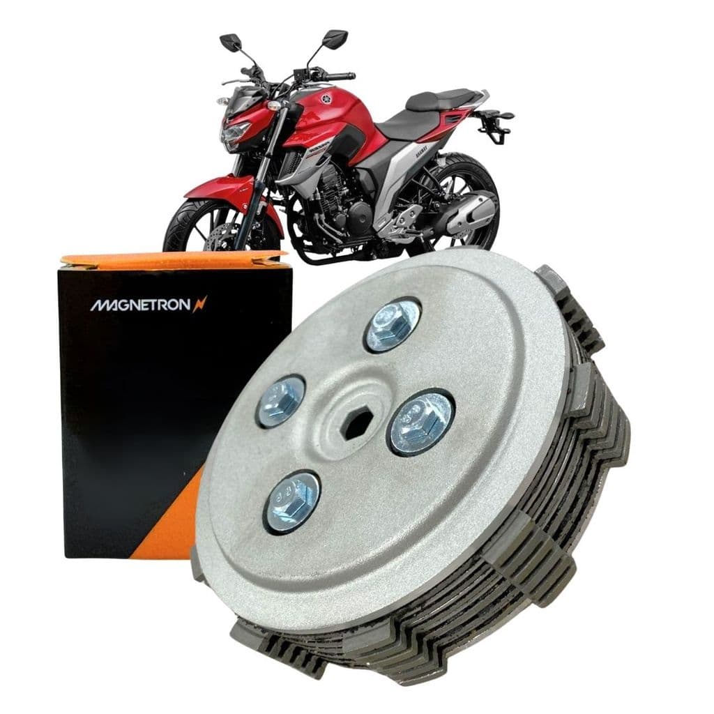 Kit Embreagem Completo Para Moto Yamaha Fazer 250 FZ25 2006 a 2023 90295100 Magnetron