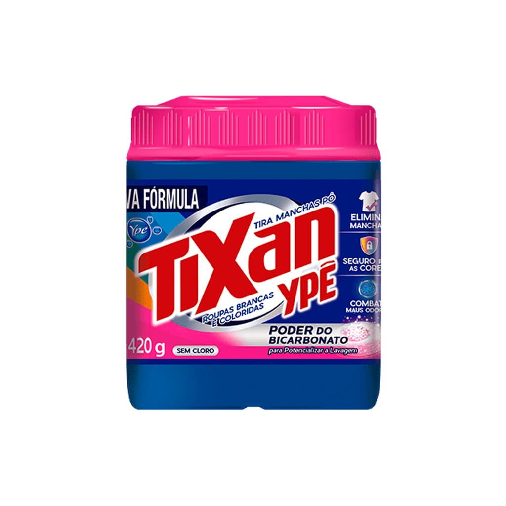 Tira Manchas em Pó O2 Roupas Brancas e Coloridas 420g Tixan Ypê