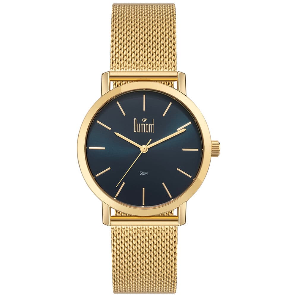 Relógio Dumont Masculino Traveller Dourado - DU2035MOZ/4A