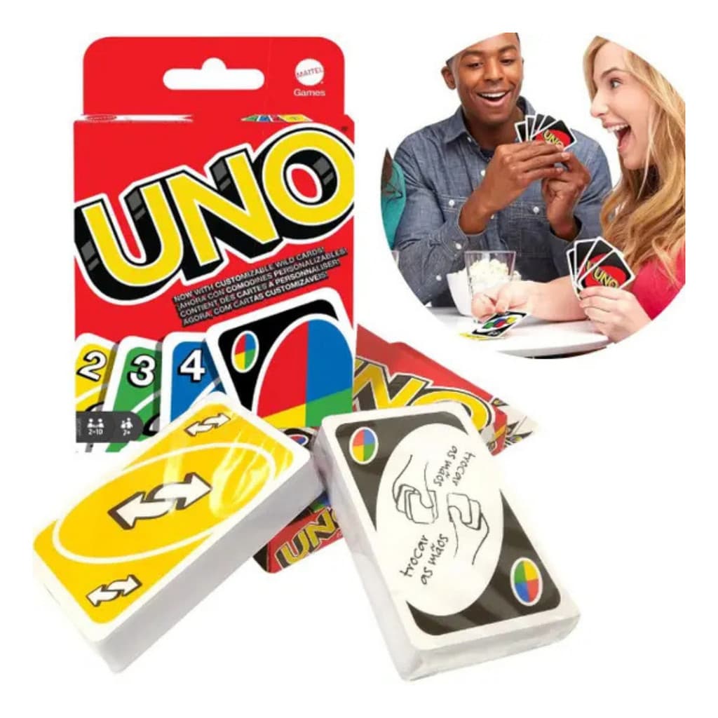 Jogo De Cartas Uno Baralho Colorido Mattel