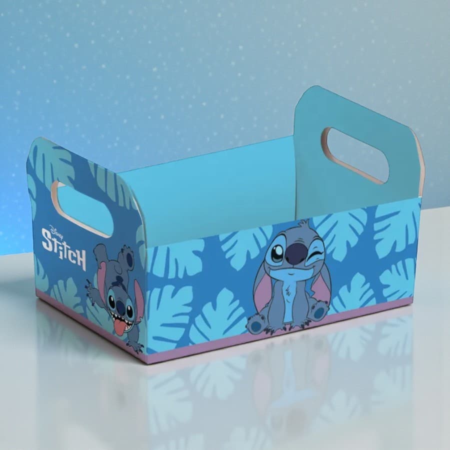 Caixote de Papel Cartão - Stitch - P 16x10,5x4,5cm - Disney Original - 1 unidade - Cromus - Rizzo
