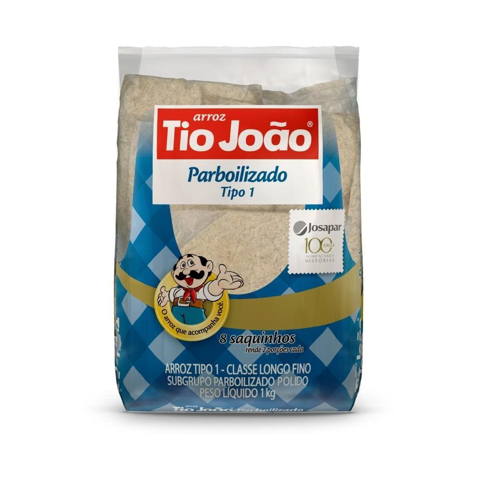 Arroz Parboilizado Tio João Boil in Bag 1kg