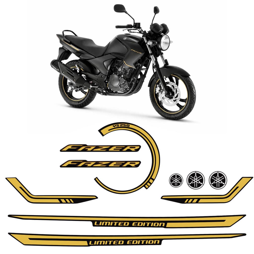 Adesivos Para Moto Yamaha Fazer 250 Ys 2010 Limited Edition