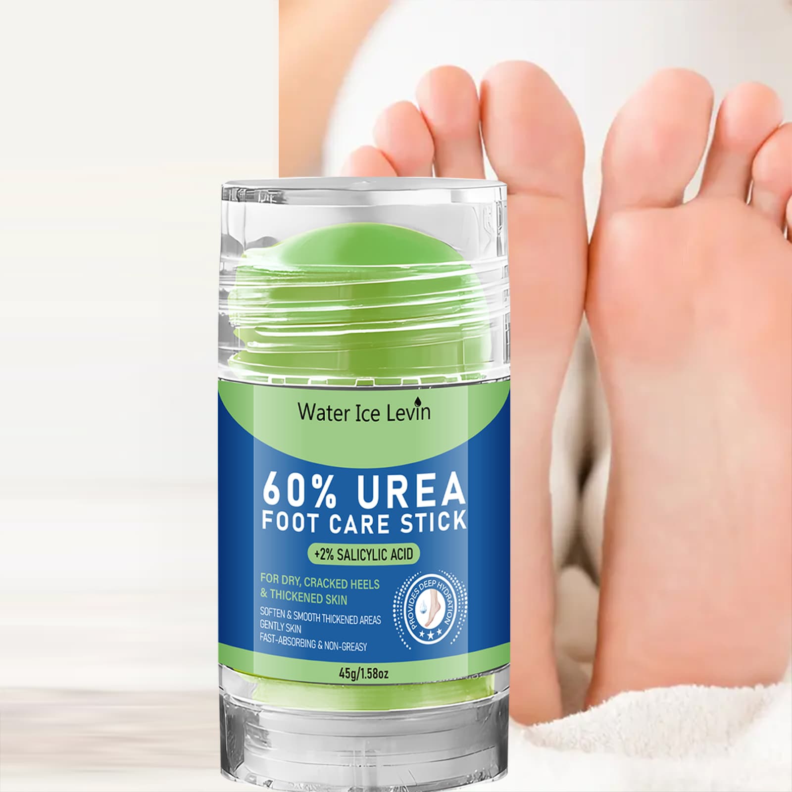Calcanhares Secos E Rachados 60 % Creme De Ureia Para Fórmula Áspera Não Gordurosa De Absorção Rápida Com Ácido Salicíli